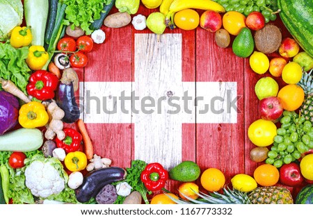 Fresh fruits and vegetables from Switzerland
