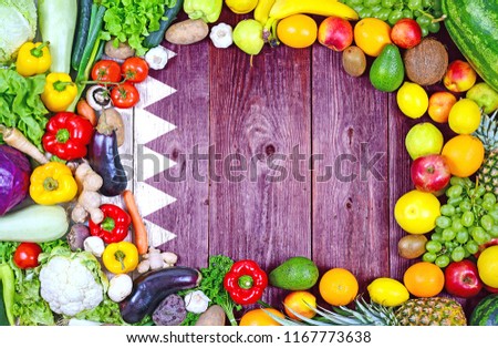 Fresh fruits and vegetables from Qatar