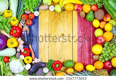Fresh fruits and vegetables from Romania