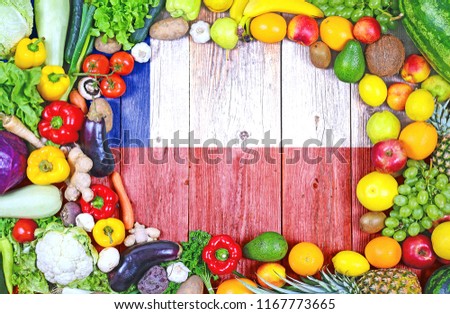 Fresh fruits and vegetables from Chile