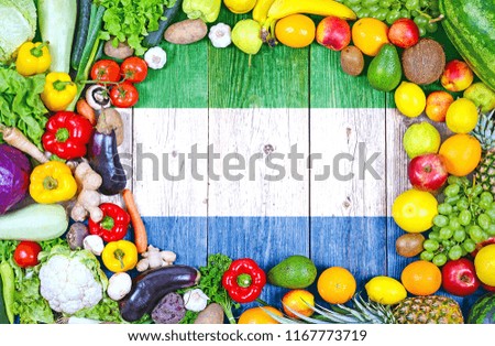 Fresh fruits and vegetables from Sierra Leone