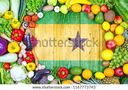 Fresh fruits and vegetables from Sao Tome and Principe