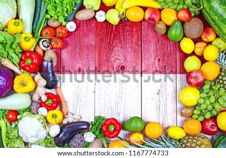 Fresh fruits and vegetables from Monaco