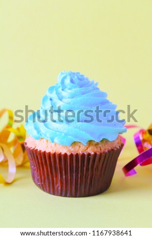 cupcakes on a colored background