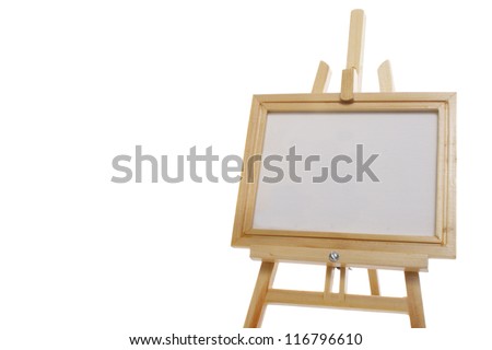 Easel and canvar for painters