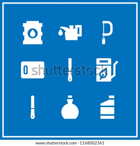 olive icon. 9 olive vector set. oil, cut, kitchen board and biodiesel icons for web and design about olive theme