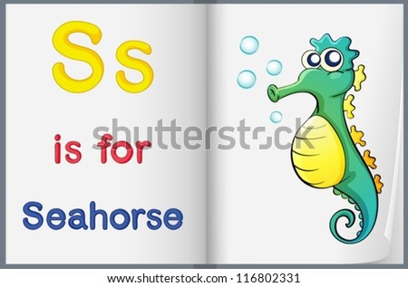 Worksheet teaching a letter and word with picture