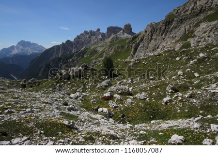 Landscape near Tre Cime di Lavaredo, Dolomites