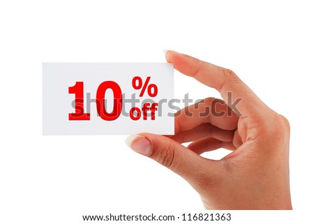 discount of 10 percent in hand
