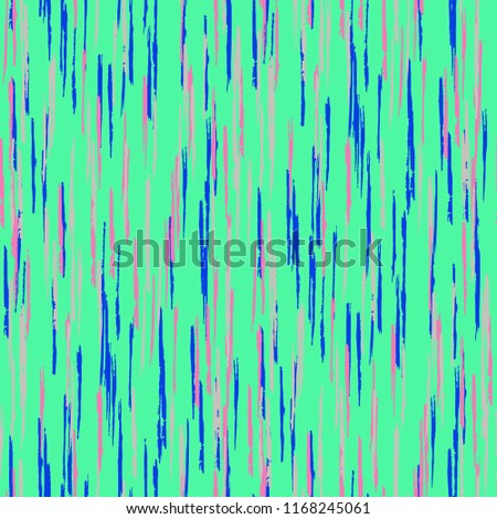 Seamless Grunge Stripes Background. Trendy Scribbled Grunge Rapport for Print, Fabric, Cloth. Abstract Color Background with Scribbled Stripes. Vector Texture for your Design.