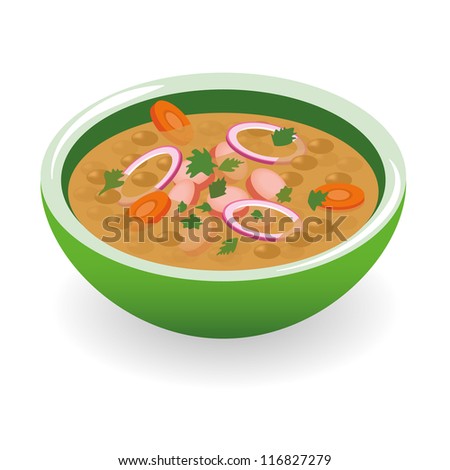 lentil soup Royalty-Free Stock Photo #116827279