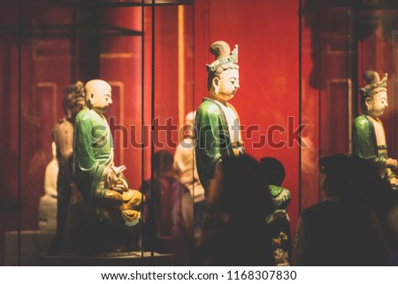 Buddha in Asian temples.