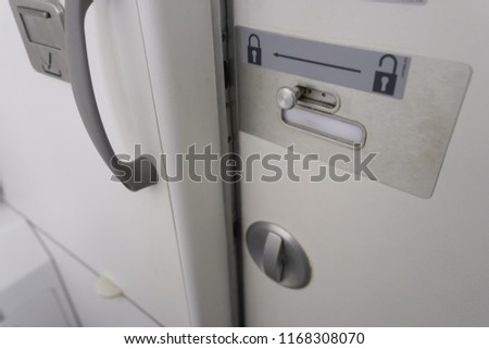 toilet in airplane