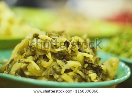 Pickled Green Mustard Soup Royalty-Free Stock Photo #1168398868