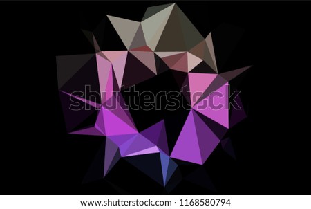 Light Multicolor, Rainbow vector low poly layout. Triangular geometric sample with gradient.  Brand new design for your business.