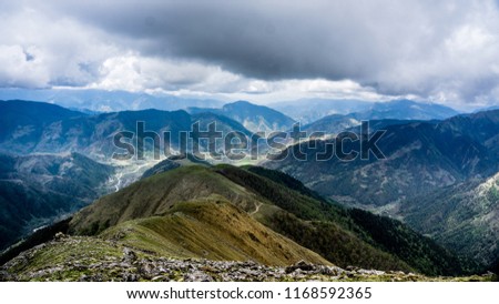 Mountain landscapes in Humla, Nepal