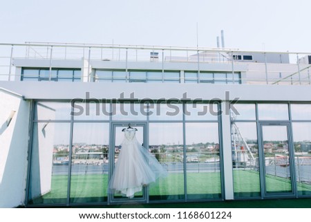 Wedding dress of the bride