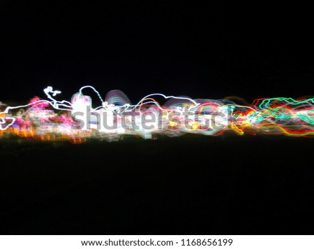 Abstract Light Painting, Long Exposure