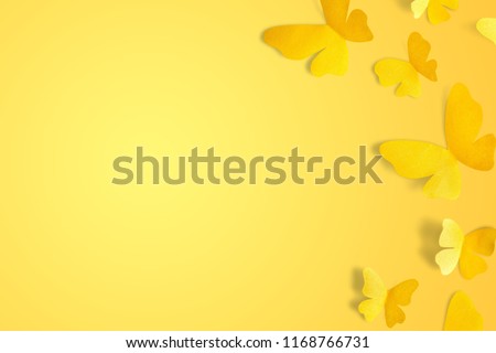 Butterflies flying - isolated image