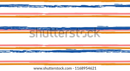 Color Strips. Simpless. Vector Watercolor. Hand Drawn Lines in Watercolor Style. Grunge Texture.  Cloth, Textile Design, Linen, Fabric.