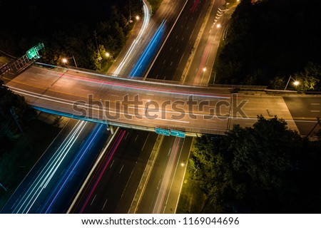 Long Exposure Photography of Highway Princeton New Jersey