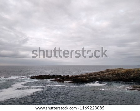 beach and cliff of Rinlo, Galicia