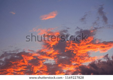 Sunrise sky background at Southern Thailand.