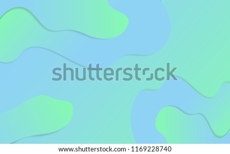 Vector blue and green gradient background