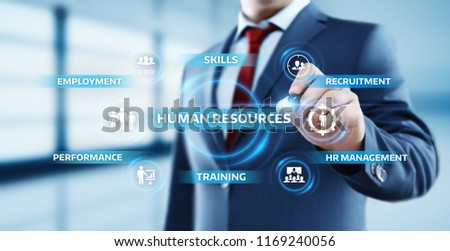 Human Resources HR management Recruitment Employment Headhunting Concept. Royalty-Free Stock Photo #1169240056