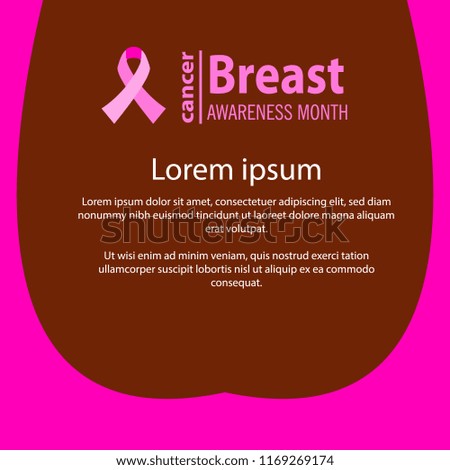 Breast Cancer Awareness Month poster design.