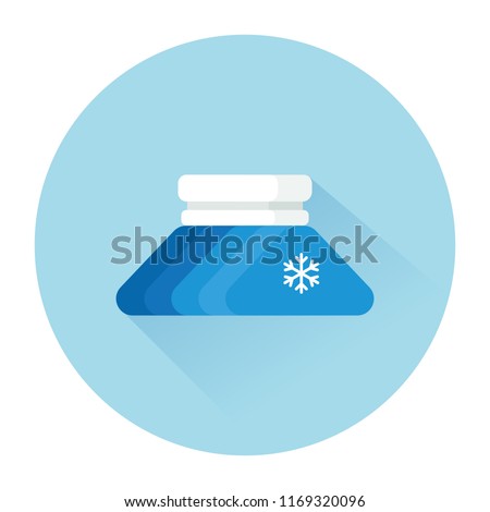 vector ice pack or hot pack / pain management concept / flat, isolated, sign and icon template Royalty-Free Stock Photo #1169320096
