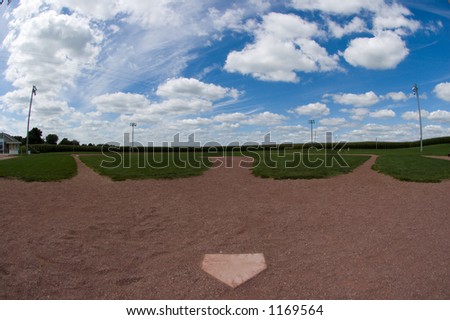Baseball field fisheye