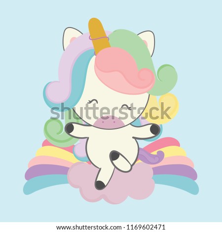 cute unicorn vector.