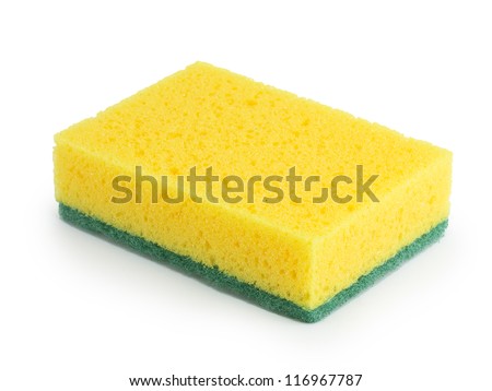 cleaners, detergents, household cleaning sponge for cleaning Royalty-Free Stock Photo #116967787