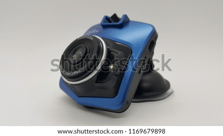 Car camera isolated in white background