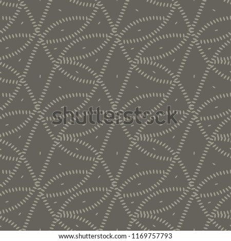 Seamless pattern with rice texture. repeatable background pattern vector illustration. Natural eco style durk gray rice seed motif for fabric, wrapping paper. 