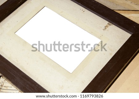 template of an old picture frame
