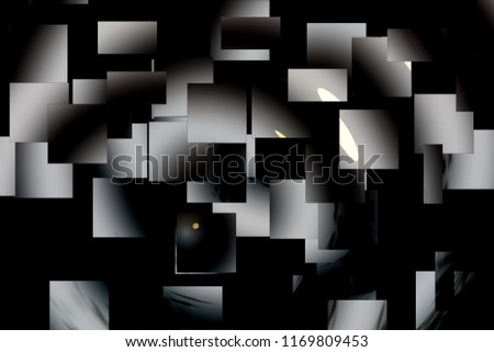 Abstract photography with cubist effects,art  digital, abstract, mosaic effects, black background,  Royalty-Free Stock Photo #1169809453