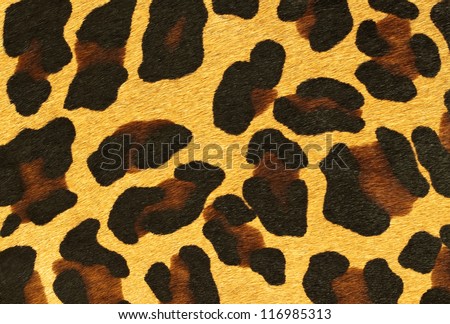 fake leopard skin that made from leather
