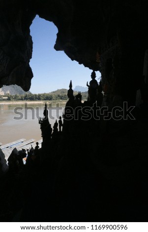 Pak Ou caves or Tam-Ting, Luang Prabang, Laos