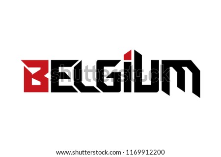 Belgium typography design vector, for t-shirt, poster and other uses