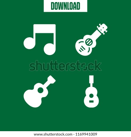 guitarist icon. 4 guitarist vector set. guitar, music and spanish guitar icons for web and design about guitarist theme