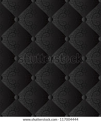 black seamless background - quilted fabric