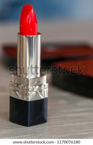 Lipstick. The palette of shades of lipstick, professional make-up and beauty. Beautiful makeup concept. Lip gloss.