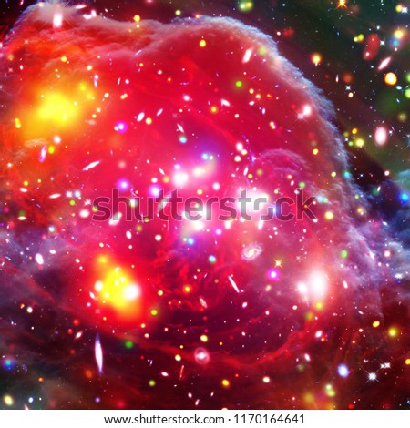 Marvelous galaxy in a deep space. The elements of this image furnished by NASA.
