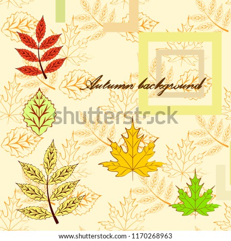 deciduous autumn vector background
