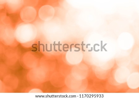 Orange bokeh abstract light background