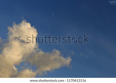 Beautiful cloud pattern on the sky, background