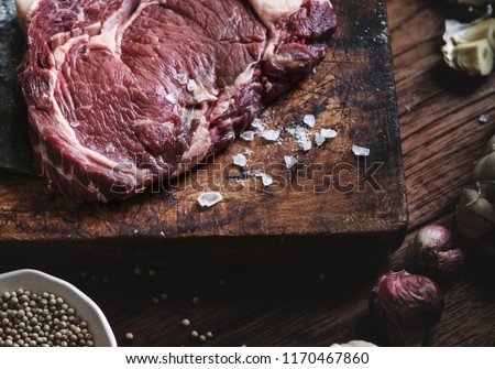 Tomahawk steak food photography recipe idea