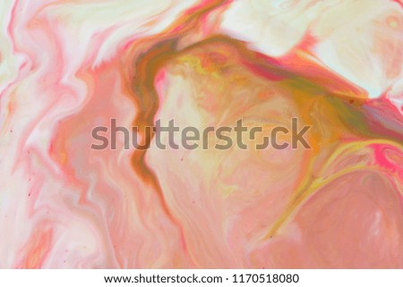 Fluid art. Holographic color background. Psychedelic blurred background. Abstract pattern with paints on liquid